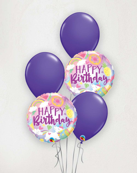 Suur Õhupallibukett Sünnipäeva ükssarvik