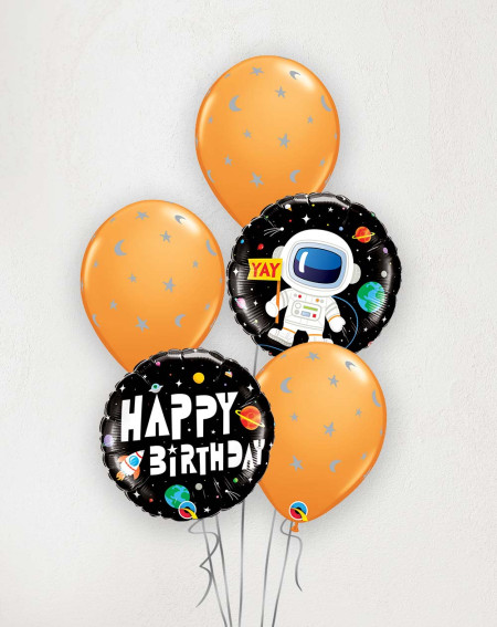 Big Balloon Bouquet Birthday space and stars