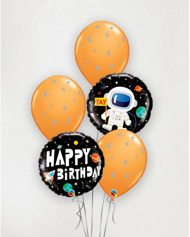 Big Balloon Bouquet Birthday space and stars