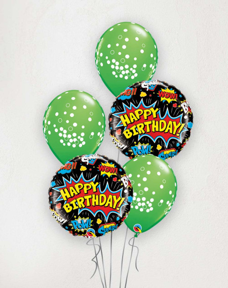 Big Balloon Bouquet Birthday dots