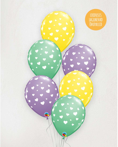 Big M Balloons Little hearts