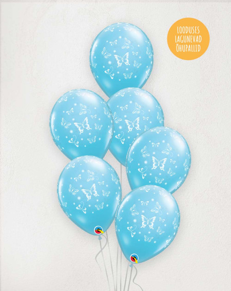 Big M Balloons Butterflies blue