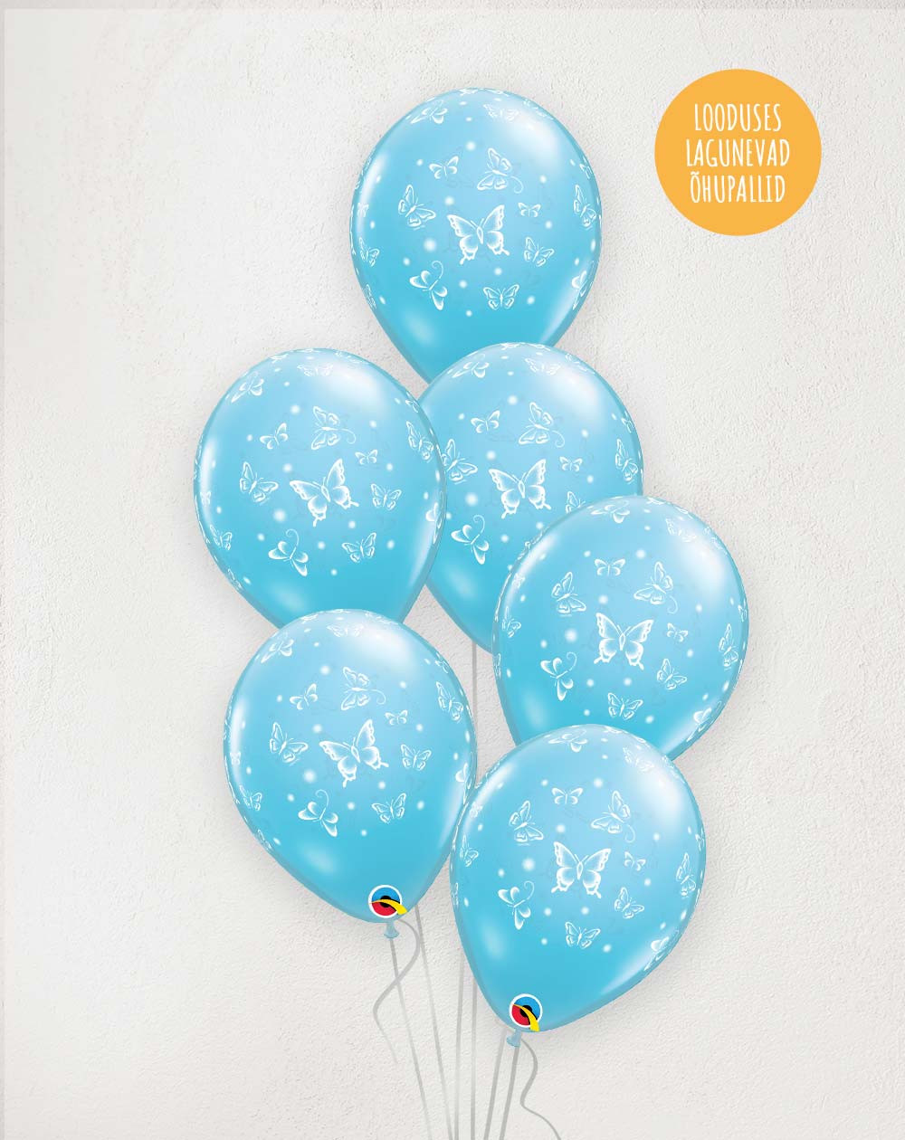 Big M Balloons Butterflies blue