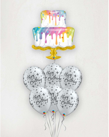 Suur Õhupallibukett Sünnipäeva tort