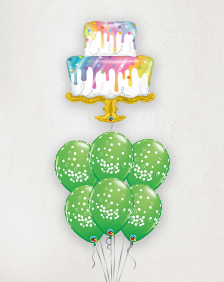 Big Balloon Bouquet Birthday cake