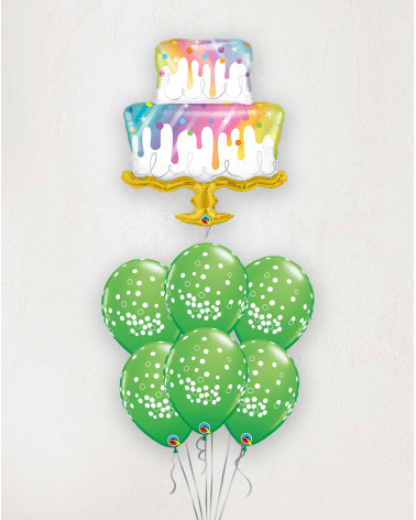 Big Balloon Bouquet Birthday cake
