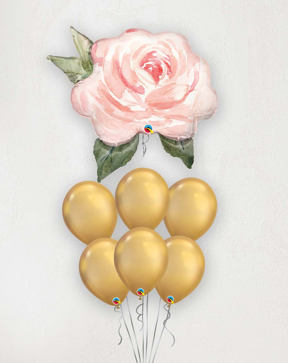 Big Balloon Bouquet Pink Rose