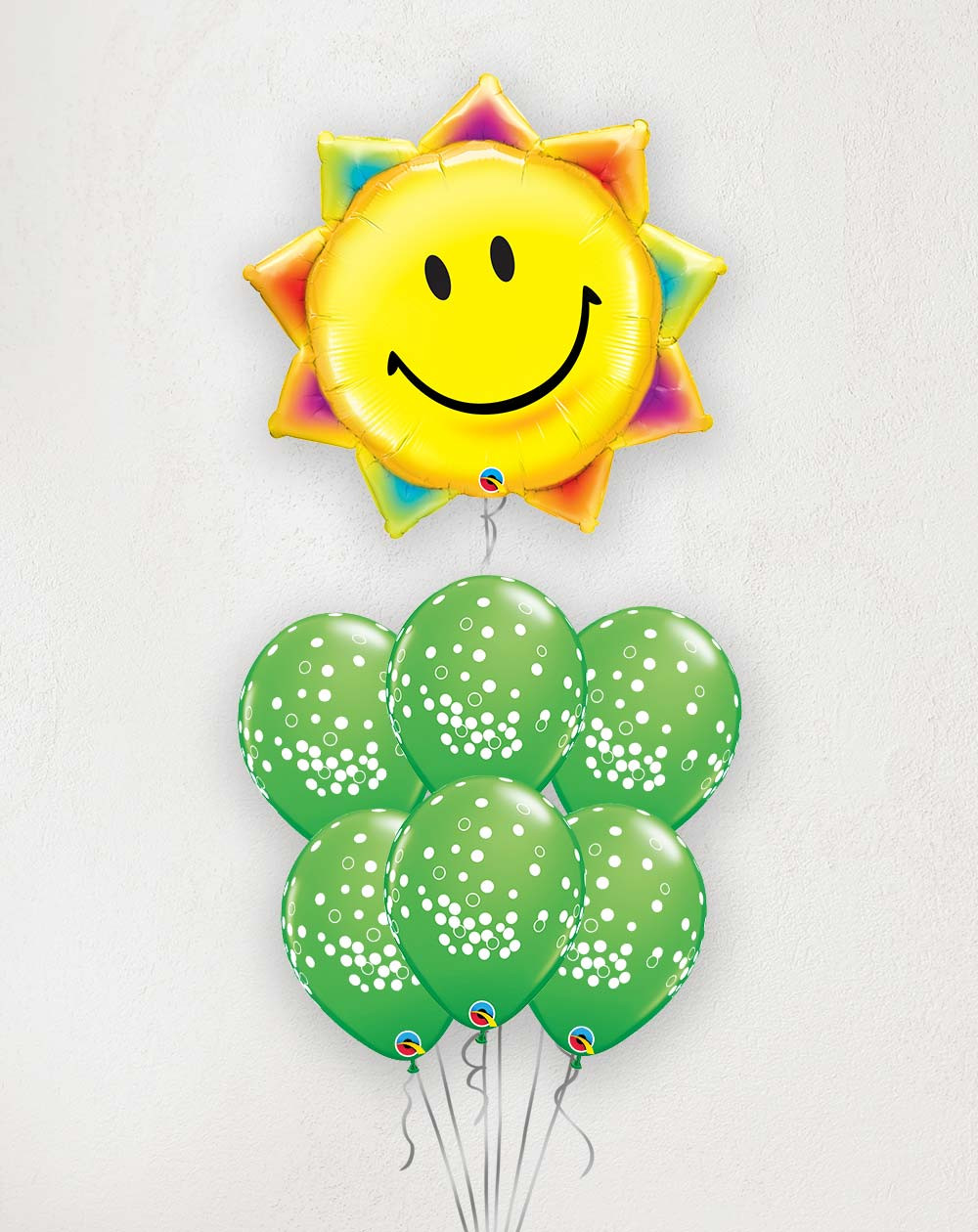 Big Balloon Bouquet Sun and dots