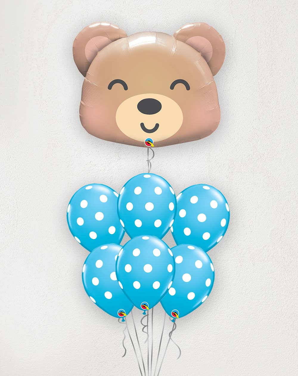 Big Balloon Bouquet Bear and dots