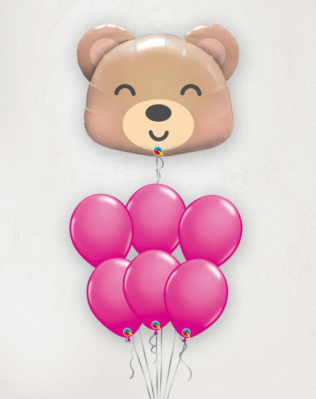 Big Balloon Bouquet Bear berry red