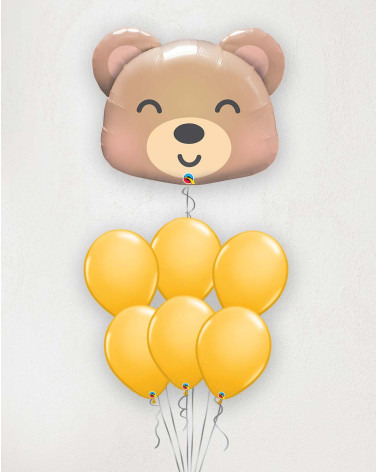 Big Balloon Bouquet Bear
