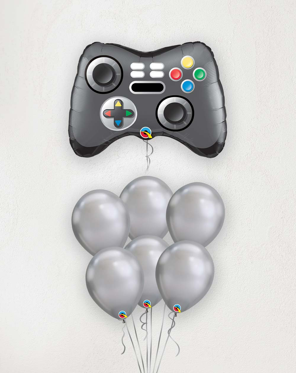 Big Balloon Bouquet Gamepad silver