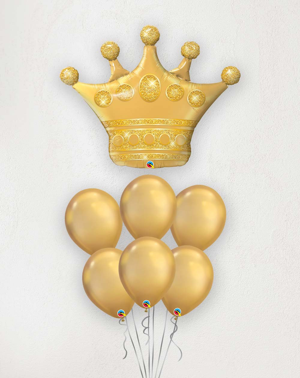 Big Balloon Bouquet Golden Crown