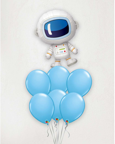 Big Balloon Bouquet Adorable astronaut