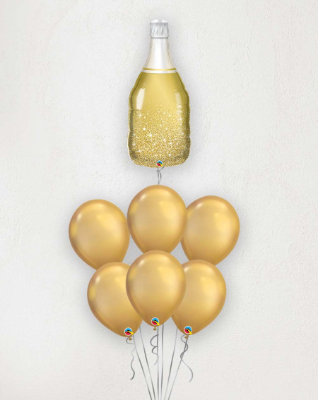 Big Balloon Bouquet Sparkling bottle