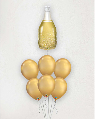 Big Balloon Bouquet Sparkling bottle
