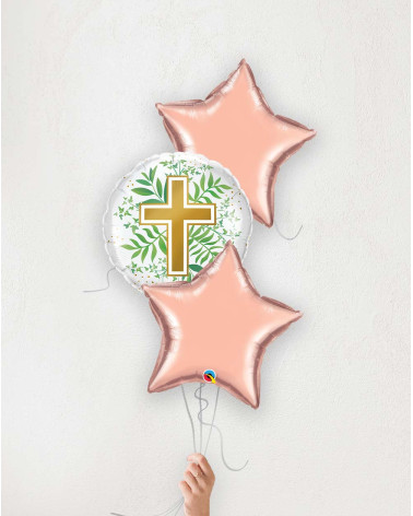 Balloon Bouquet Golden Gross with stars
