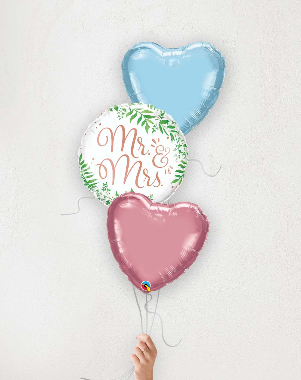 Balloon Bouquet Mr&Mrs with hearts