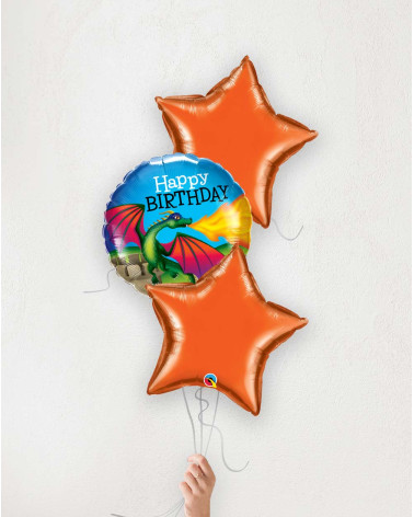 Balloon Bouquet Birthday Dragon