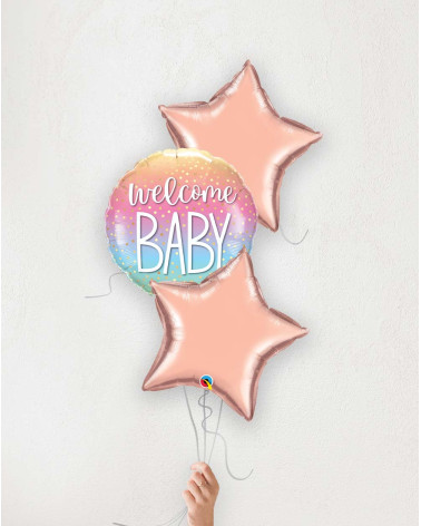 Balloon Bouquet Welcome baby stars