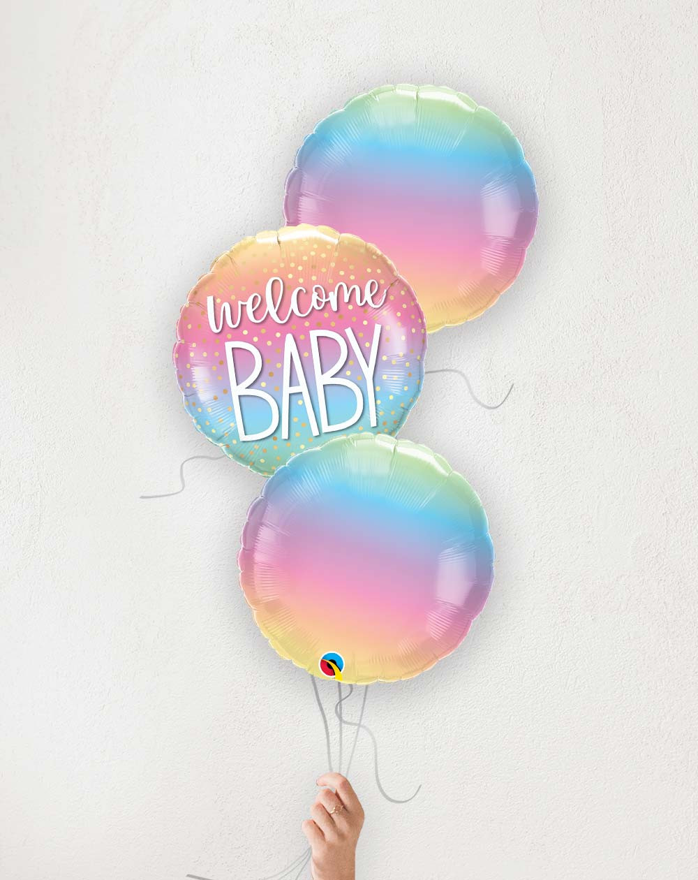 Balloon Bouquet Welcome baby ombre