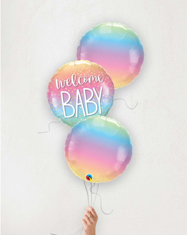 Balloon Bouquet Welcome baby ombre