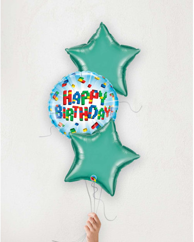 Õhupallibukett Sünnipäeva klotsid