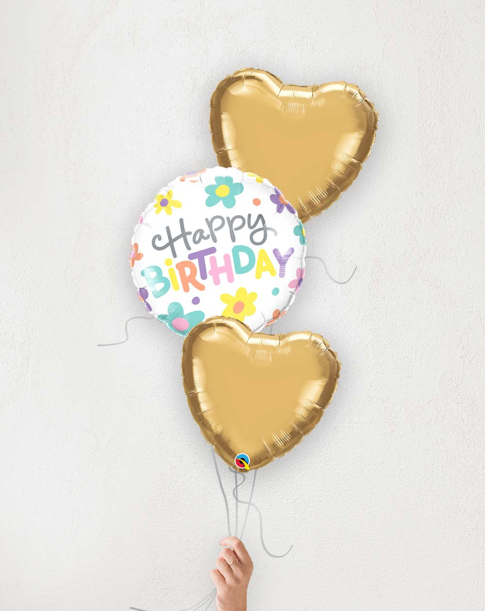 Balloon Bouquet Birthday flowers and hearts