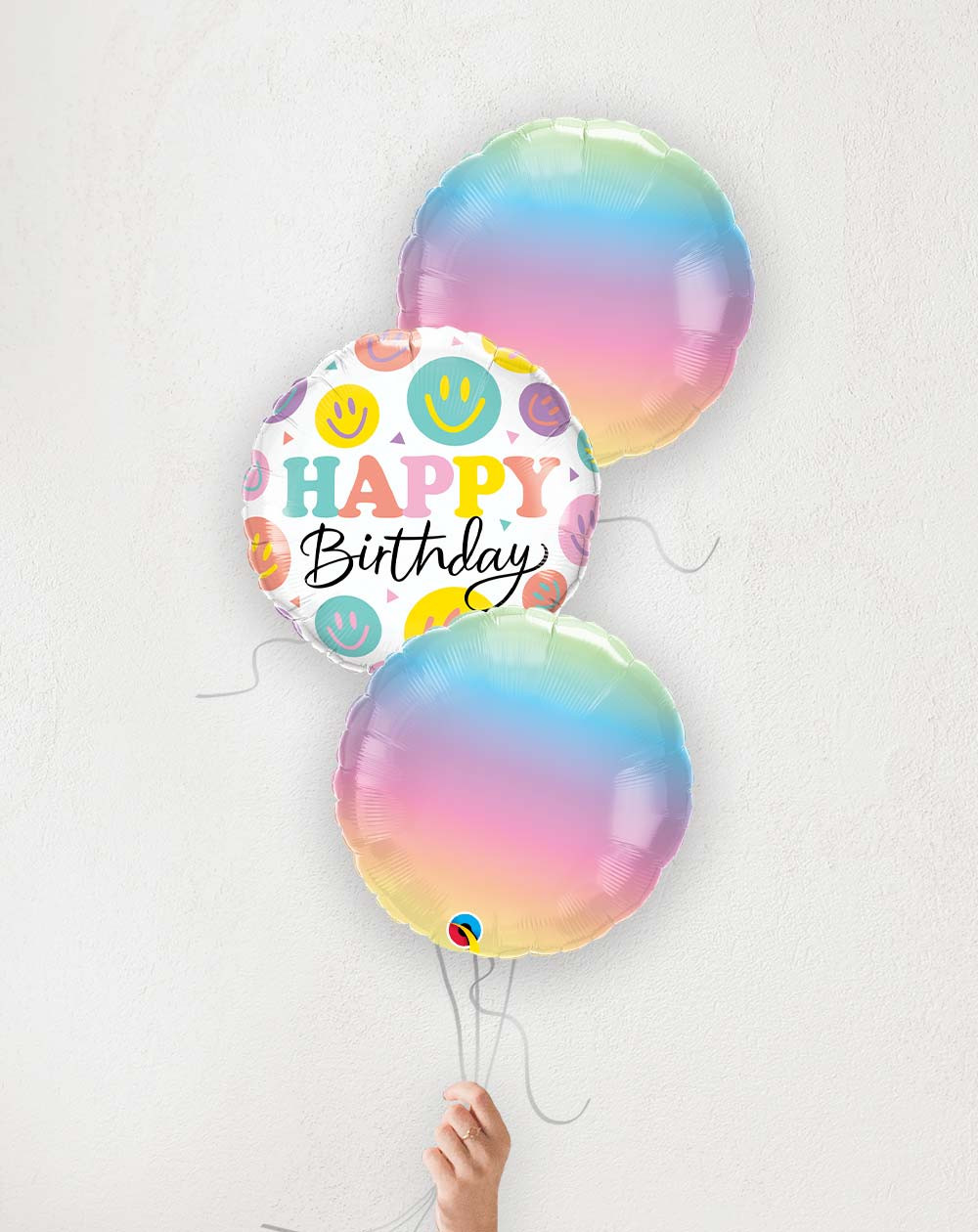Õhupallibukett Sünnipäeva Lõbusad näod ombre