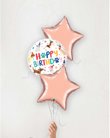 Õhupallibukett Sünnipäeva koerad ja tähed