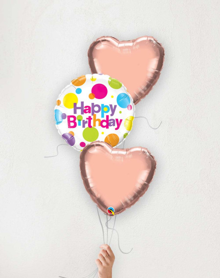 Balloon Bouquet Birthday with hearts