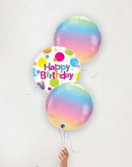 Balloon Bouquet Colorful Birthday ombre