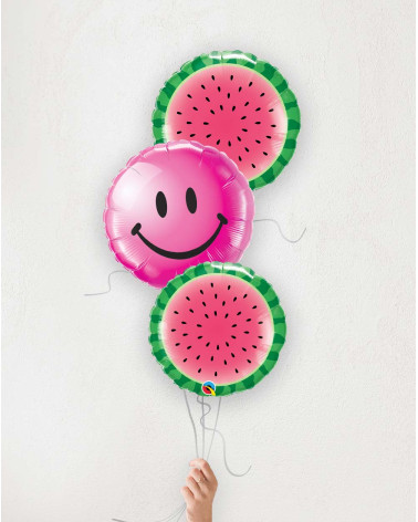 Õhupallibukett Rõõmus nägu ja arbuusid