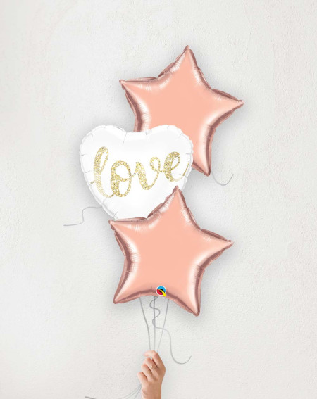 Balloon Bouquet Love and stars