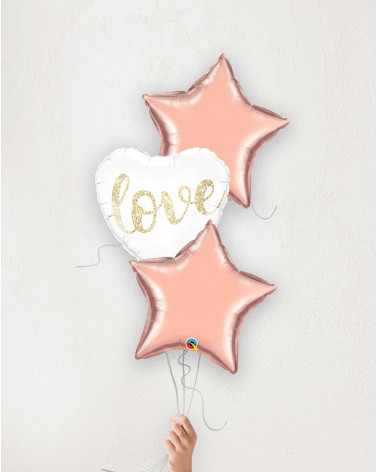 Balloon Bouquet Love and stars