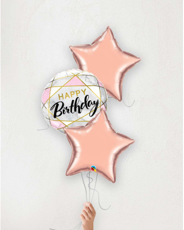 Balloon Bouquet Birthday Prisma and stars