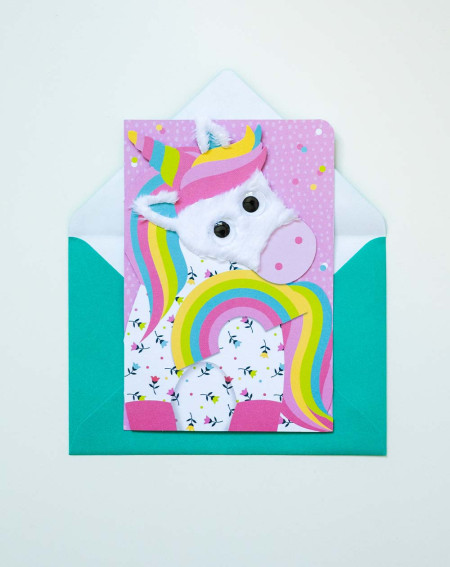 Card Unicorn - Kids greeting cards - Agapics