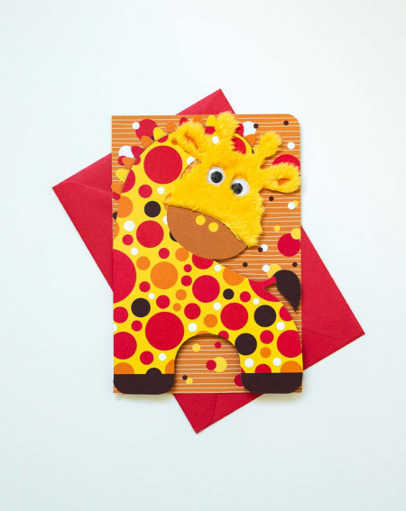 Card Giraffe - Kids birthday cards - Agapics