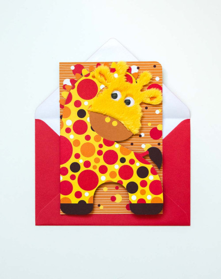 Card Giraffe - Kids birthday cards - Agapics