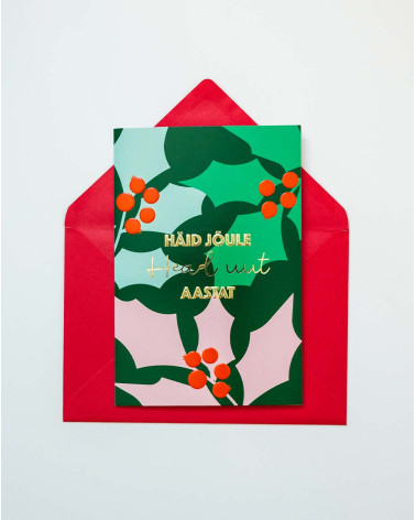 Christmas Card Berries - Holiday greetings - Agapics