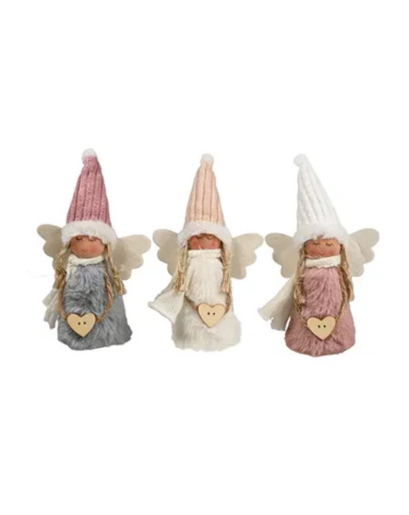 Jõulukaunistus Ingel valge, hall või roosa - Agapics