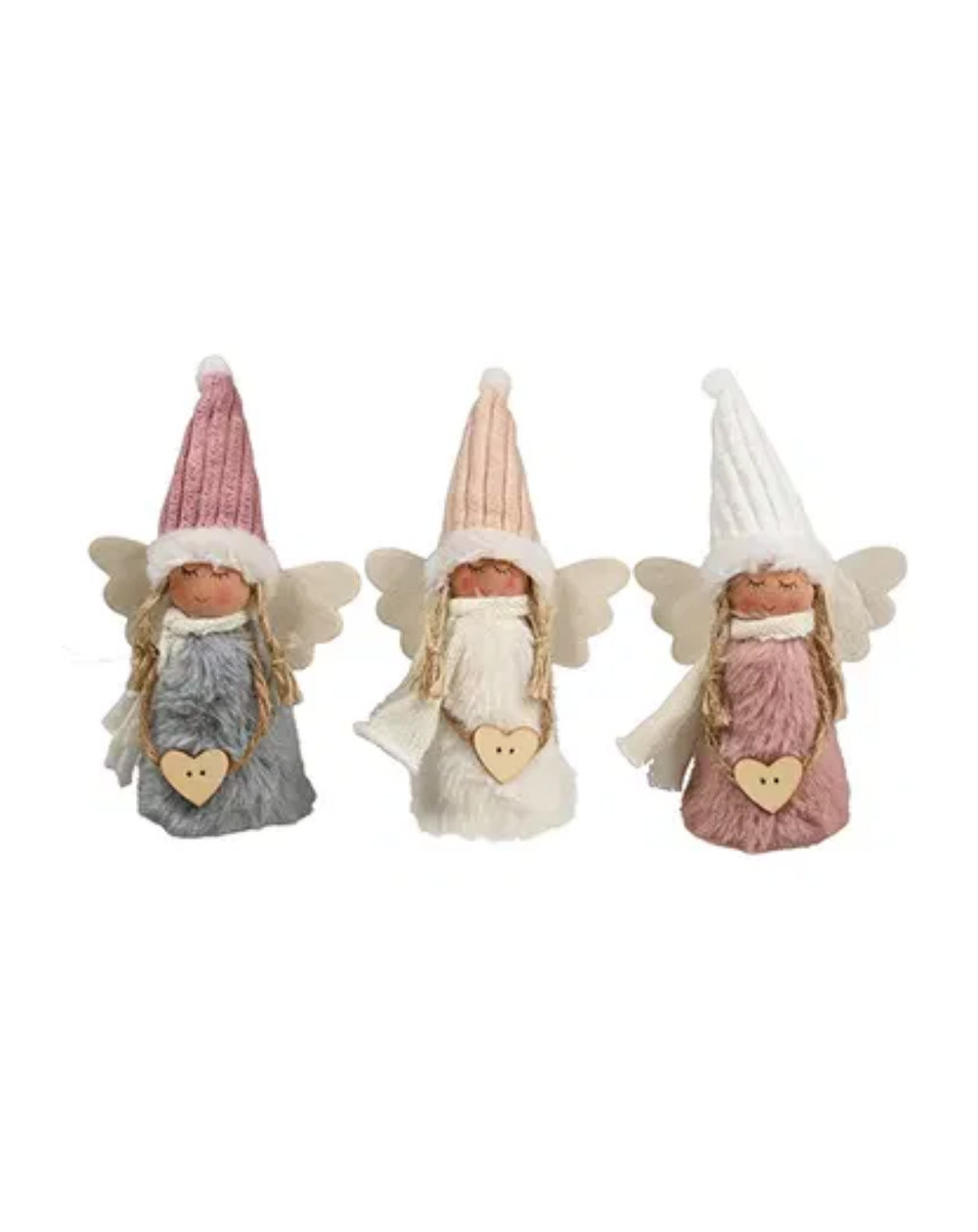 Jõulukaunistus Ingel valge, hall või roosa - Agapics