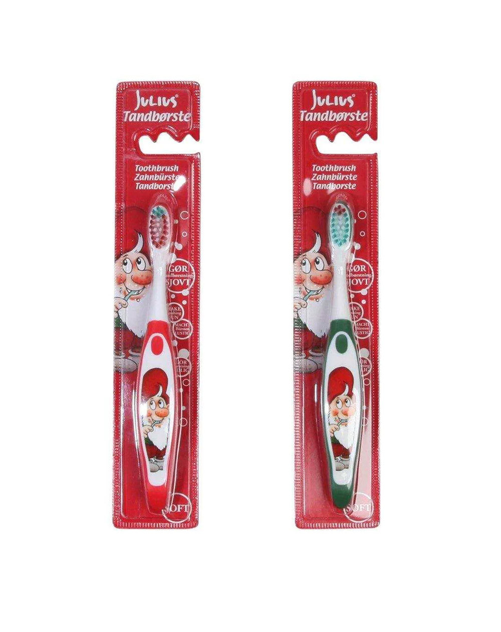 Toothbrush Elf red or green - Agapics