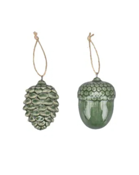 Christmas tree ornament Acorn or pine cone - Agapics