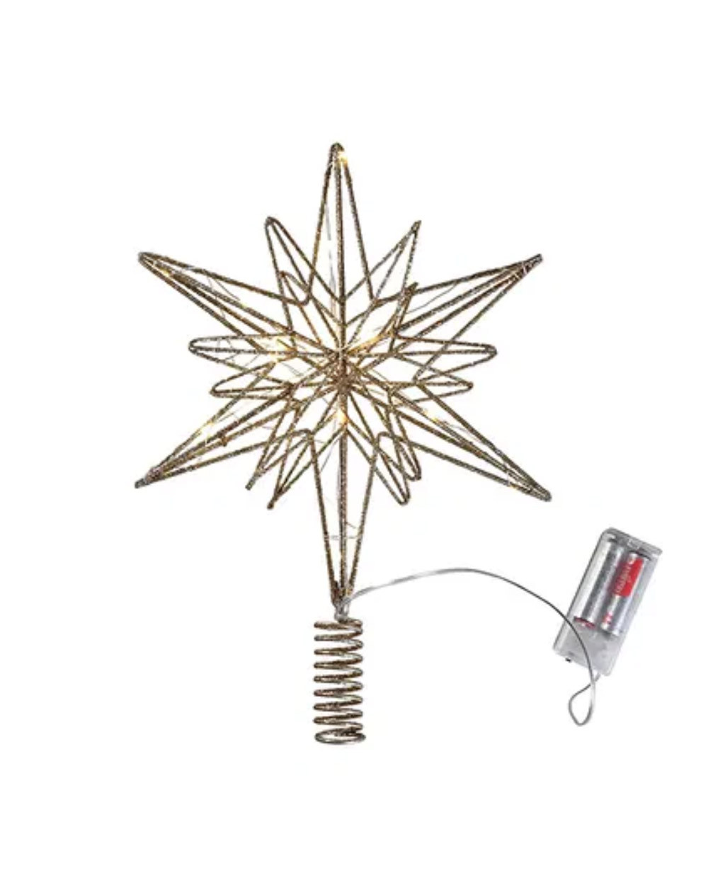 Christmas Star with LED Lights 33cm - Agapics