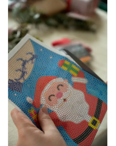 Diamond painting Santa Claus 19 x 15cm - Agapics