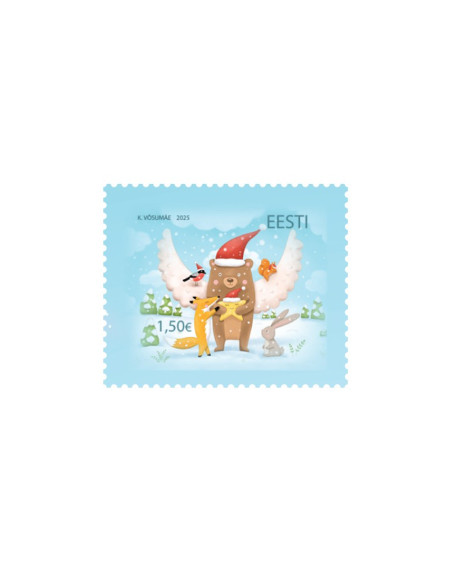 Christmas stamp Animals 1pc - Sending postcards - Agapics