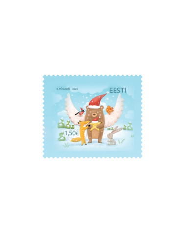 Jõulupostmark Metsaloomad 1tk - Postkaardi saatmine - Agapics