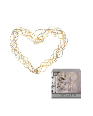 Decoration Heart with LED lights 30 cm - Christmas lights - Agapics