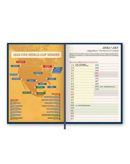 Meeste kalendermärkmik 2026 - Kalendrid ja märkmikud - Agapics